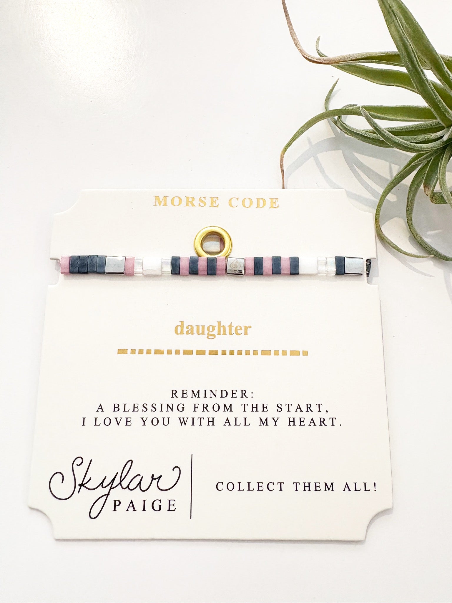 Daughter Tila Bracelet {Blue/Lavender}