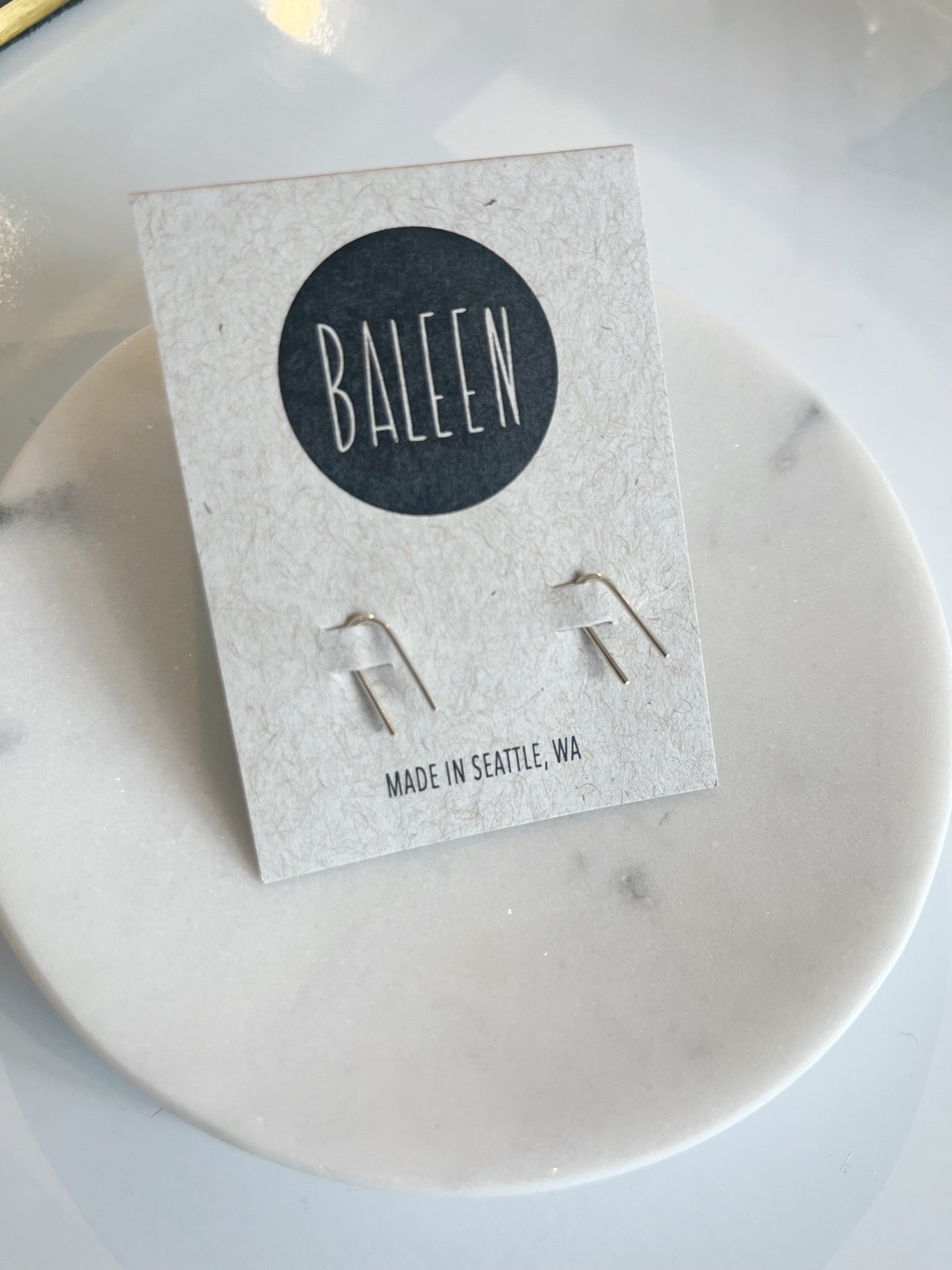 U Shaped Earrings {Silver}