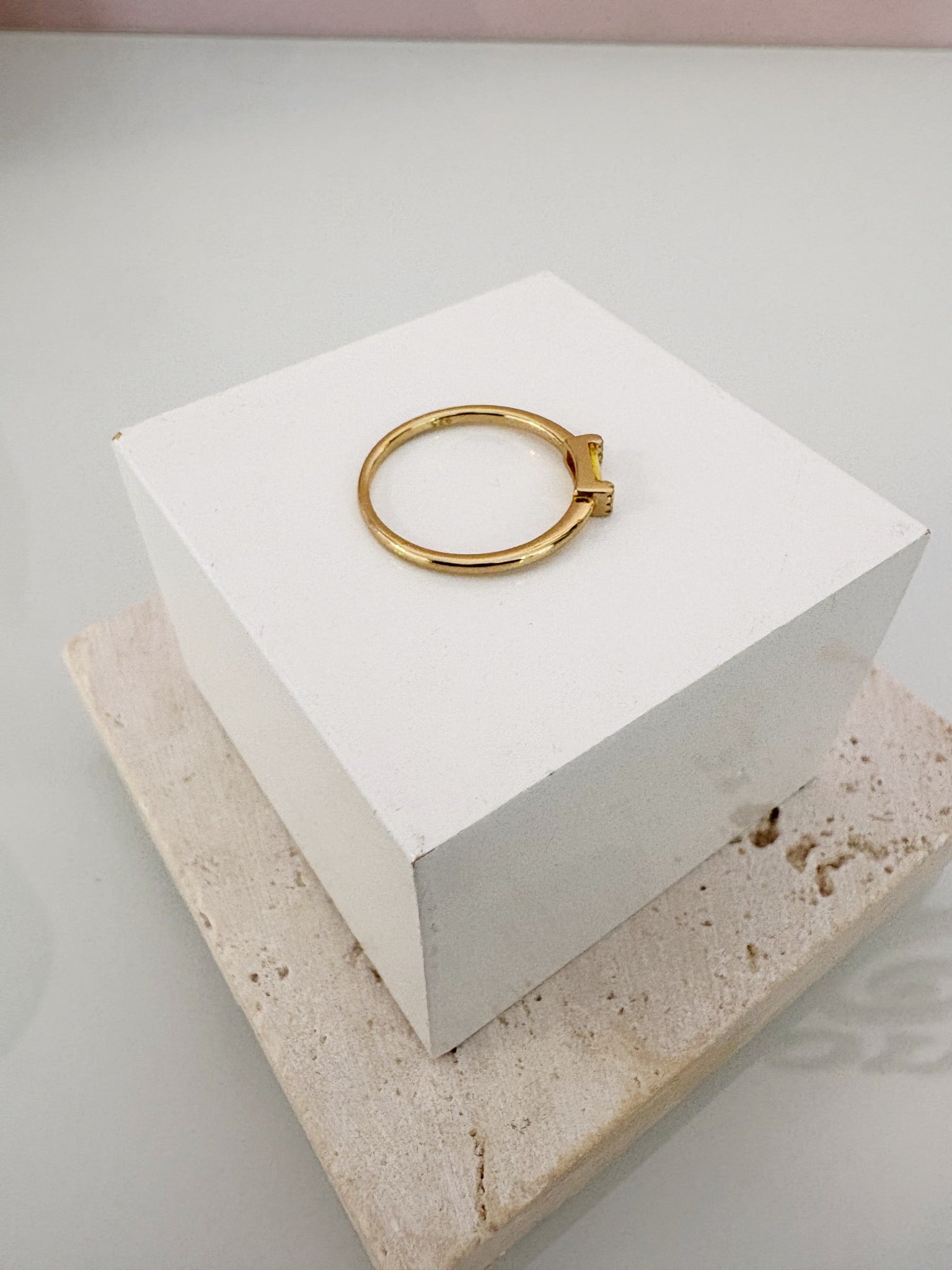 Baguette Ring {Gold/Citrine}