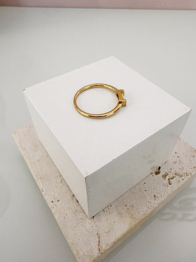 Baguette Ring {Gold/Citrine}