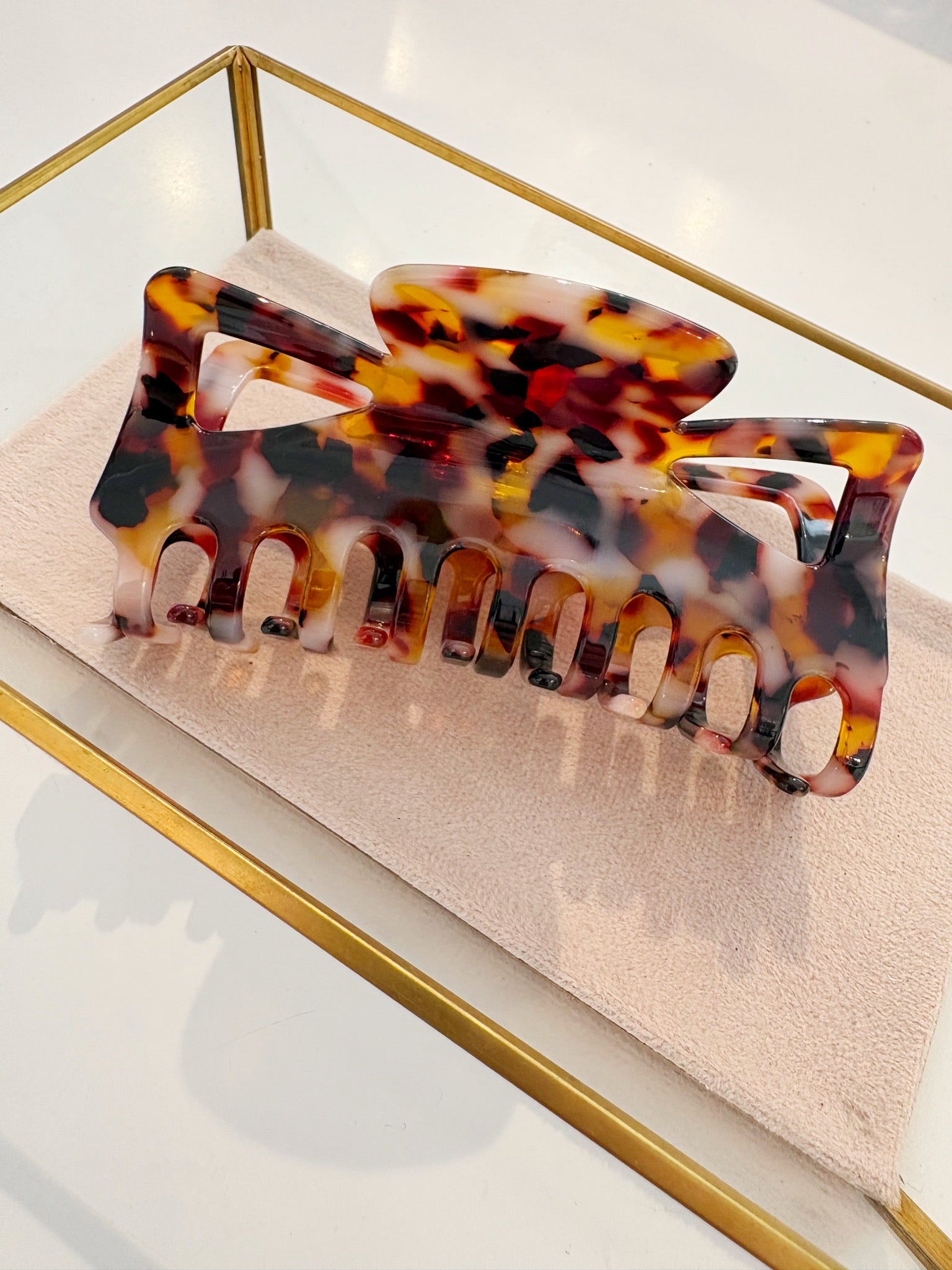 Brittany Hair Claw Clip {Caramel Chip}