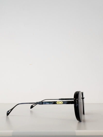 Sebastian Cho Round Sunglasses {Black}