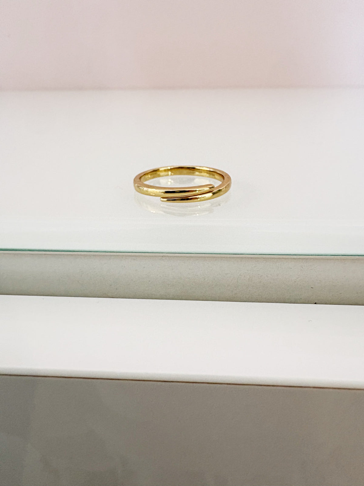 Simple Bypass Ring {Gold}