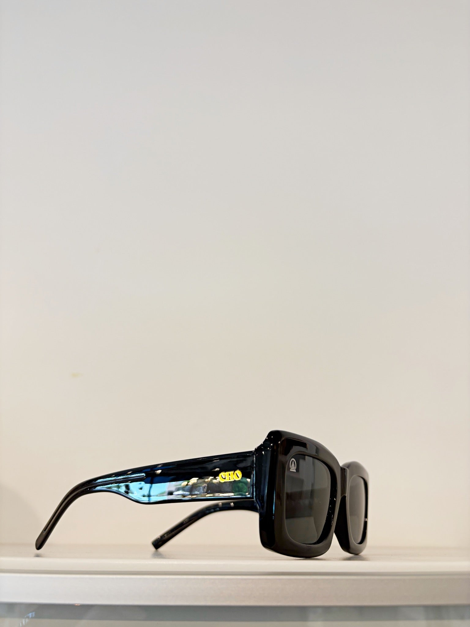 Sebastian Cho Rectangular Sunglasses {Black}