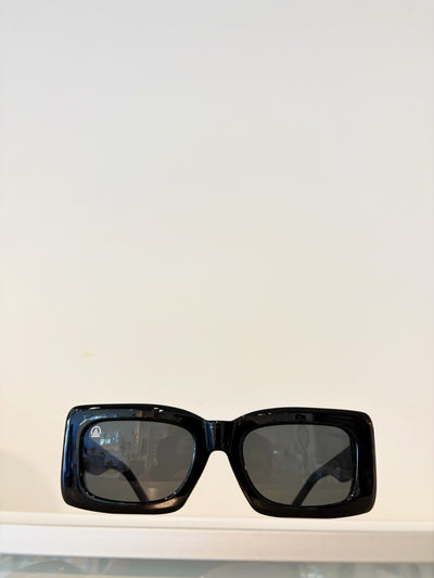 Sebastian Cho Rectangular Sunglasses {Black}