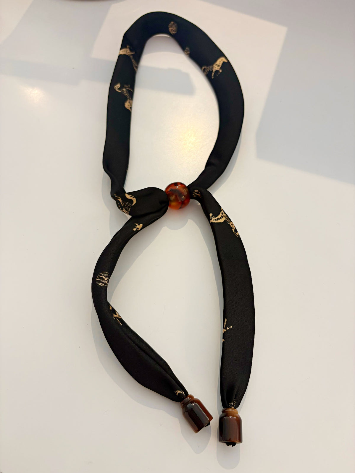 Scarf Bolo Necklace {Horse}