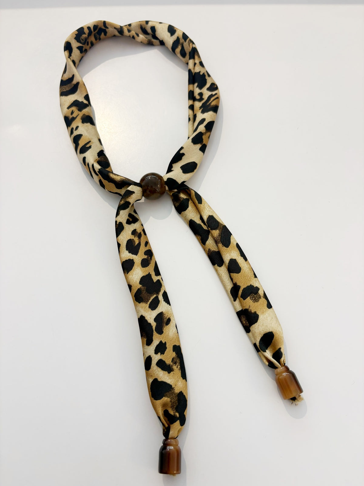 Scarf Bolo Necklace {Leopard}
