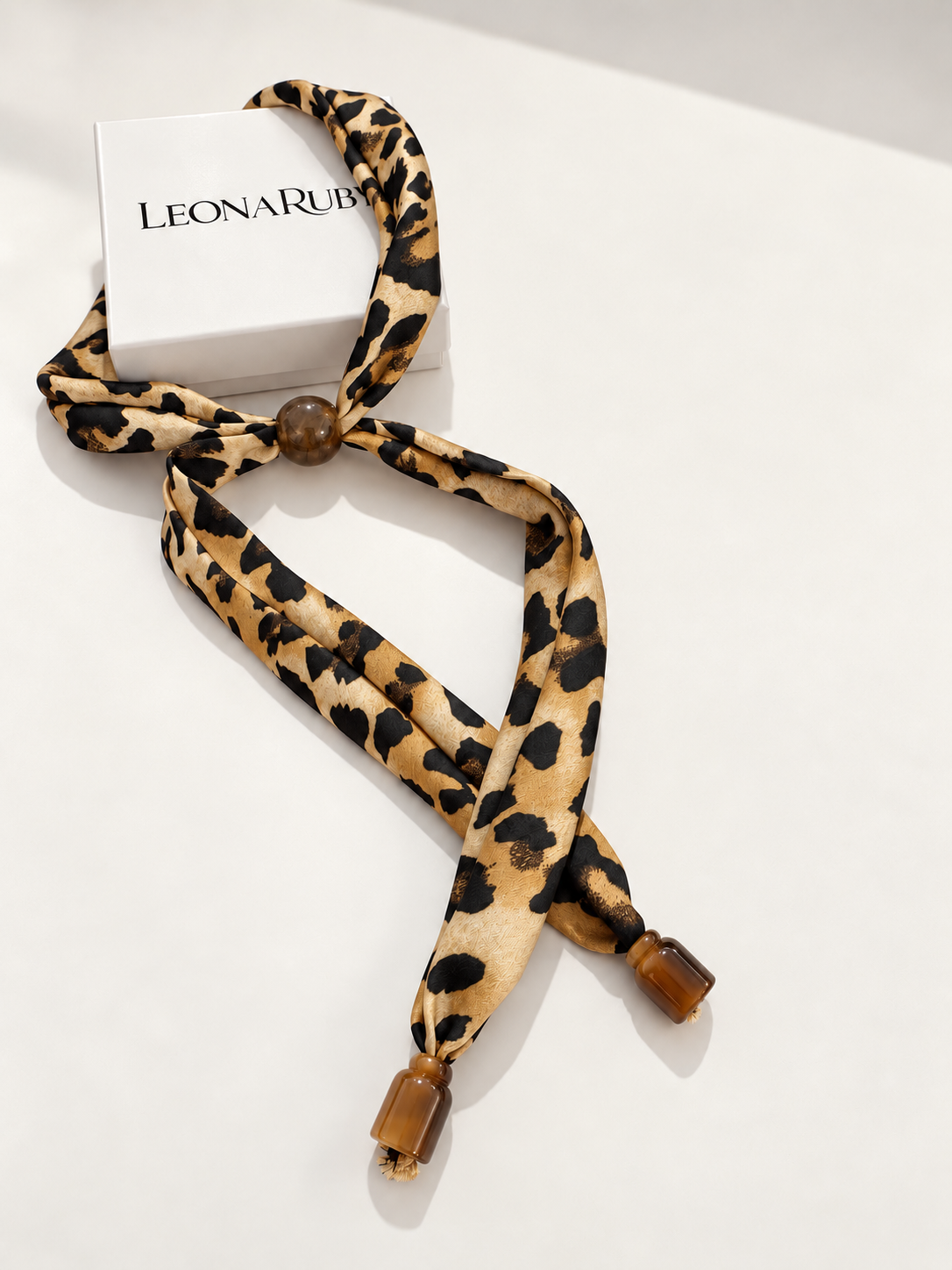 Scarf Bolo Necklace {Leopard}