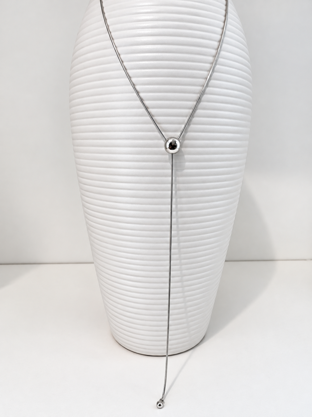 Orbit Sphere Necklace {Silver}