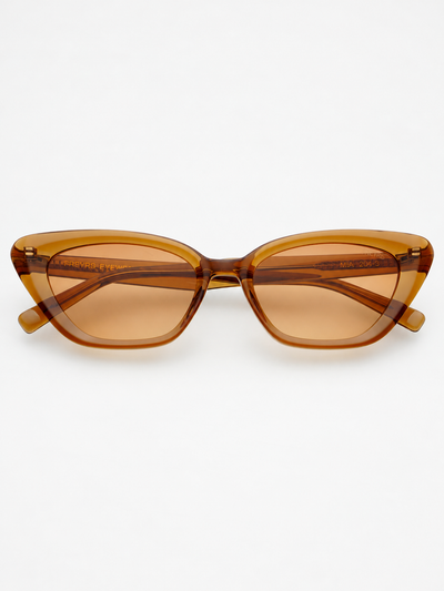 Mia Acetate Cat Eye Sunglasses {Crystal Brown}