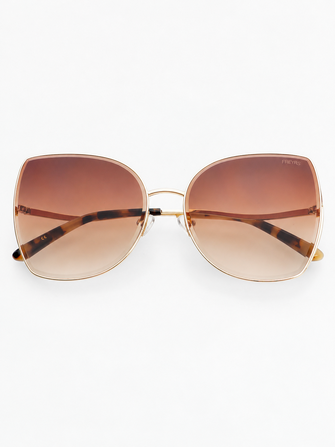 Margot Ovrsized Sunglasses {Gold/Brown}