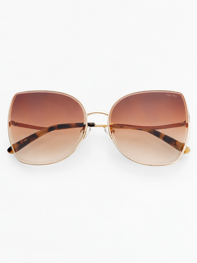 Margot Ovrsized Sunglasses {Gold/Brown}