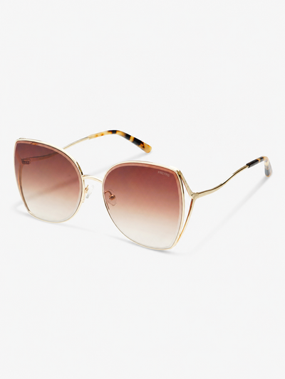 Margot Ovrsized Sunglasses {Gold/Brown}