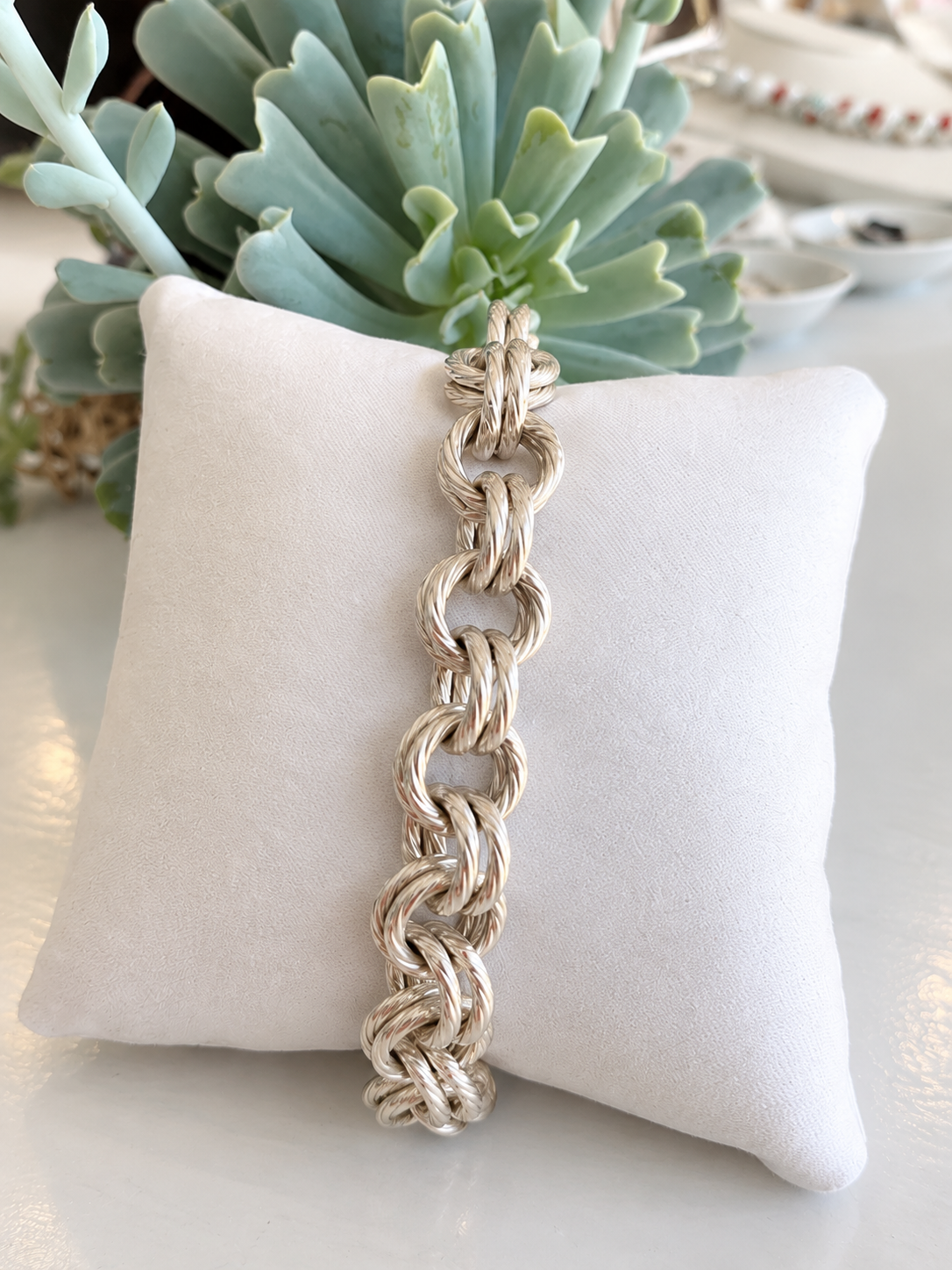 Double Link Chain Bracelet {Silver/Estate}