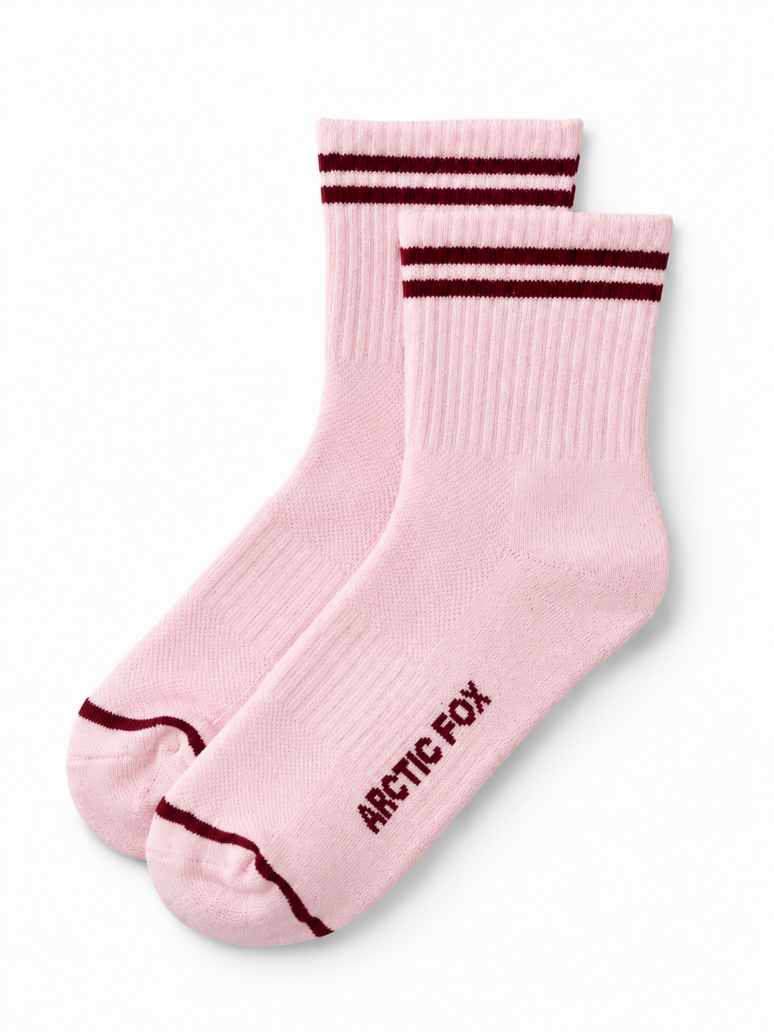 Striped Socks {Pink Frost/Cranberry}