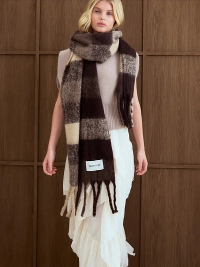 Reykjavik Scarf {Earthly Browns Check}
