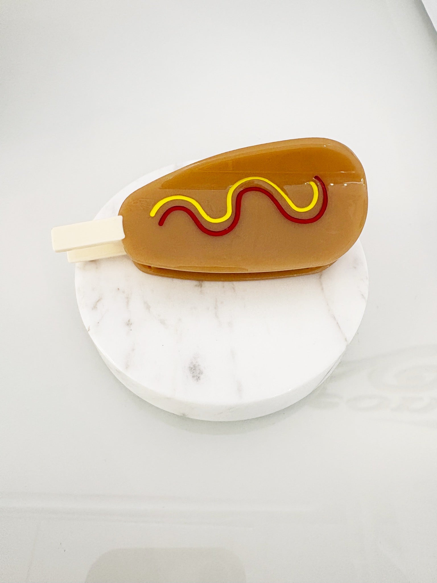 Corn Dog Hair Claw Clip