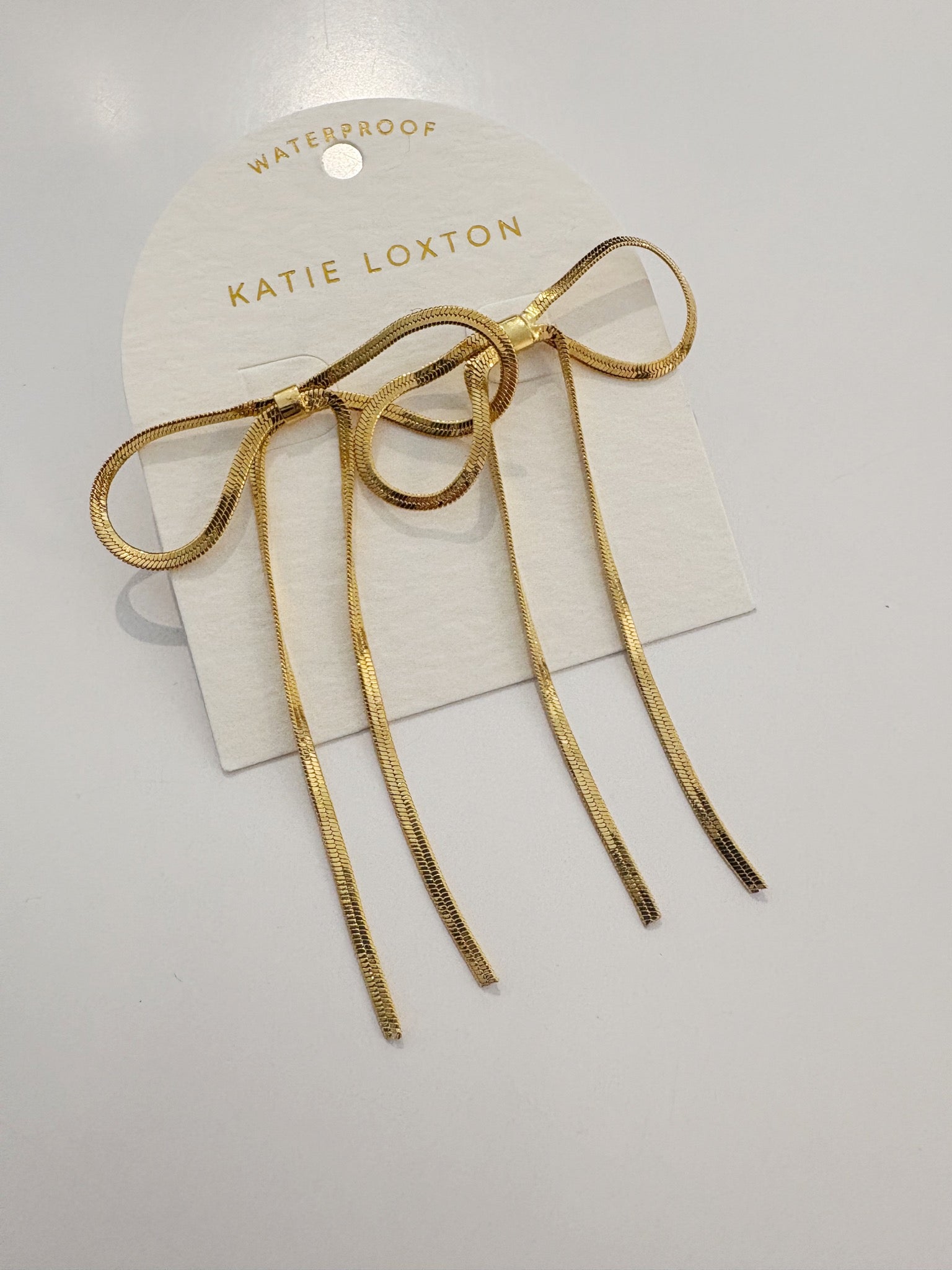 Amelie Bow Earrings {Gold}