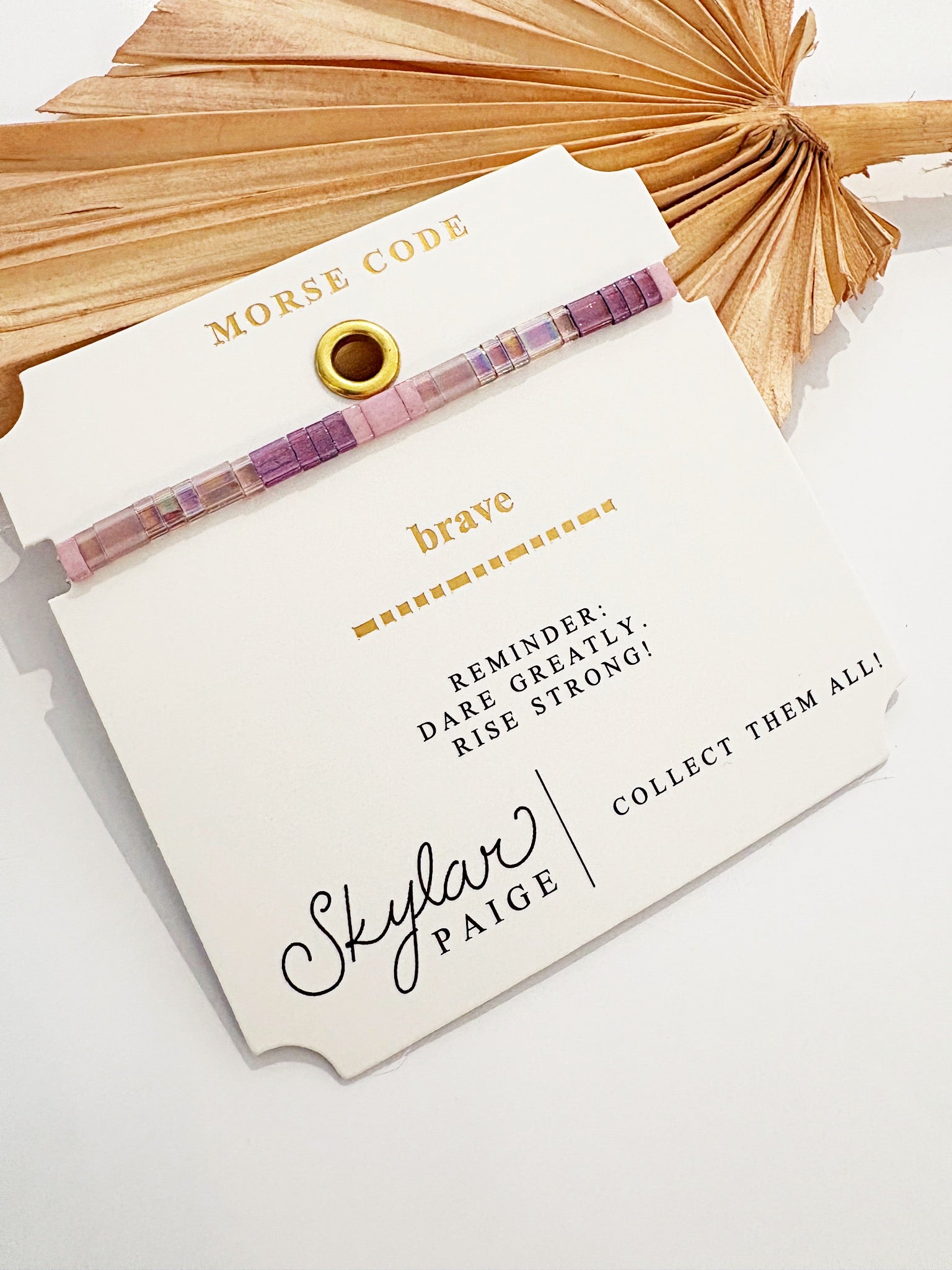 BRAVE Morse Code Tila Bracelet