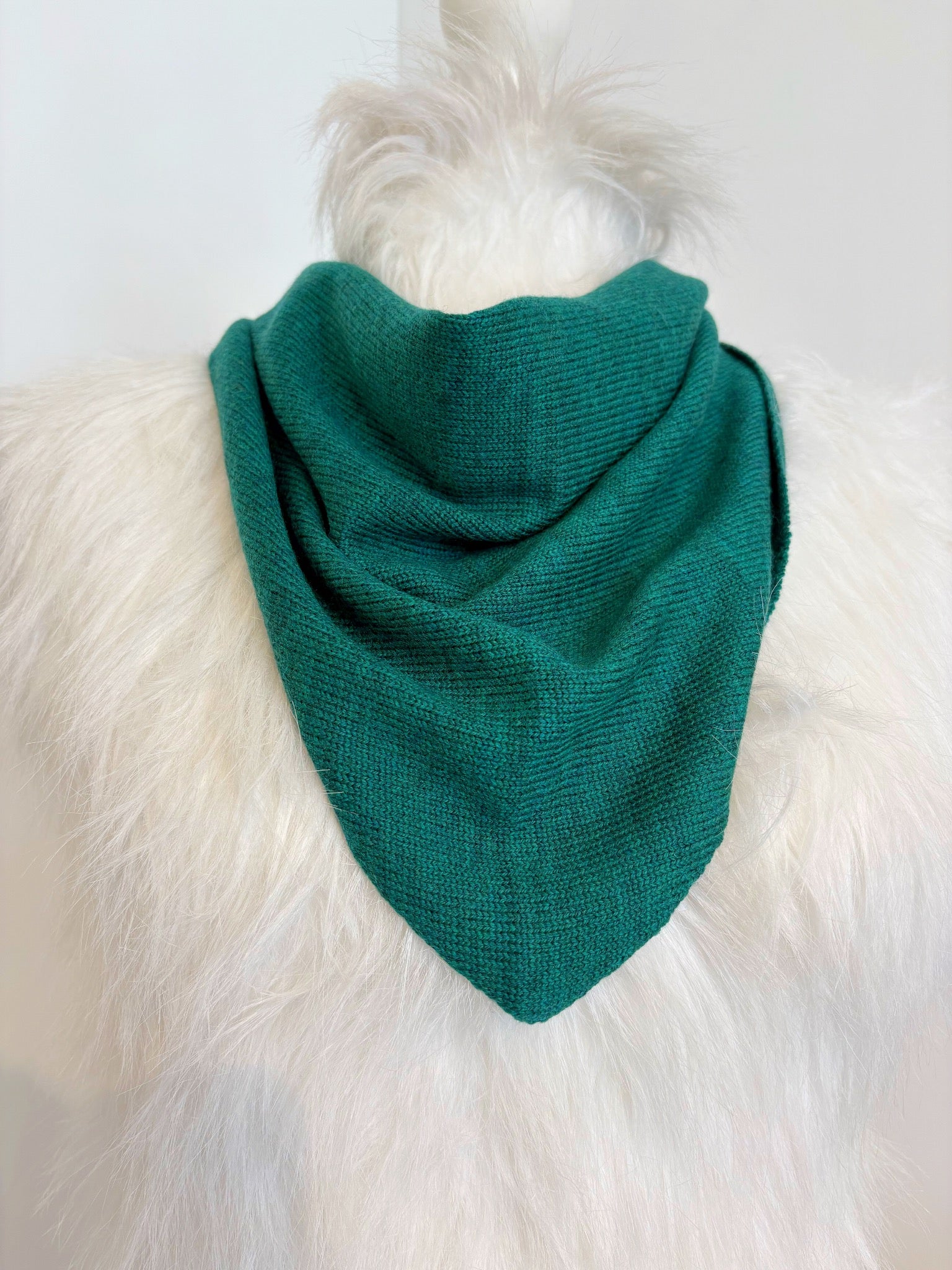 Merino Wool Triangle Scarf {Alpine Fern}