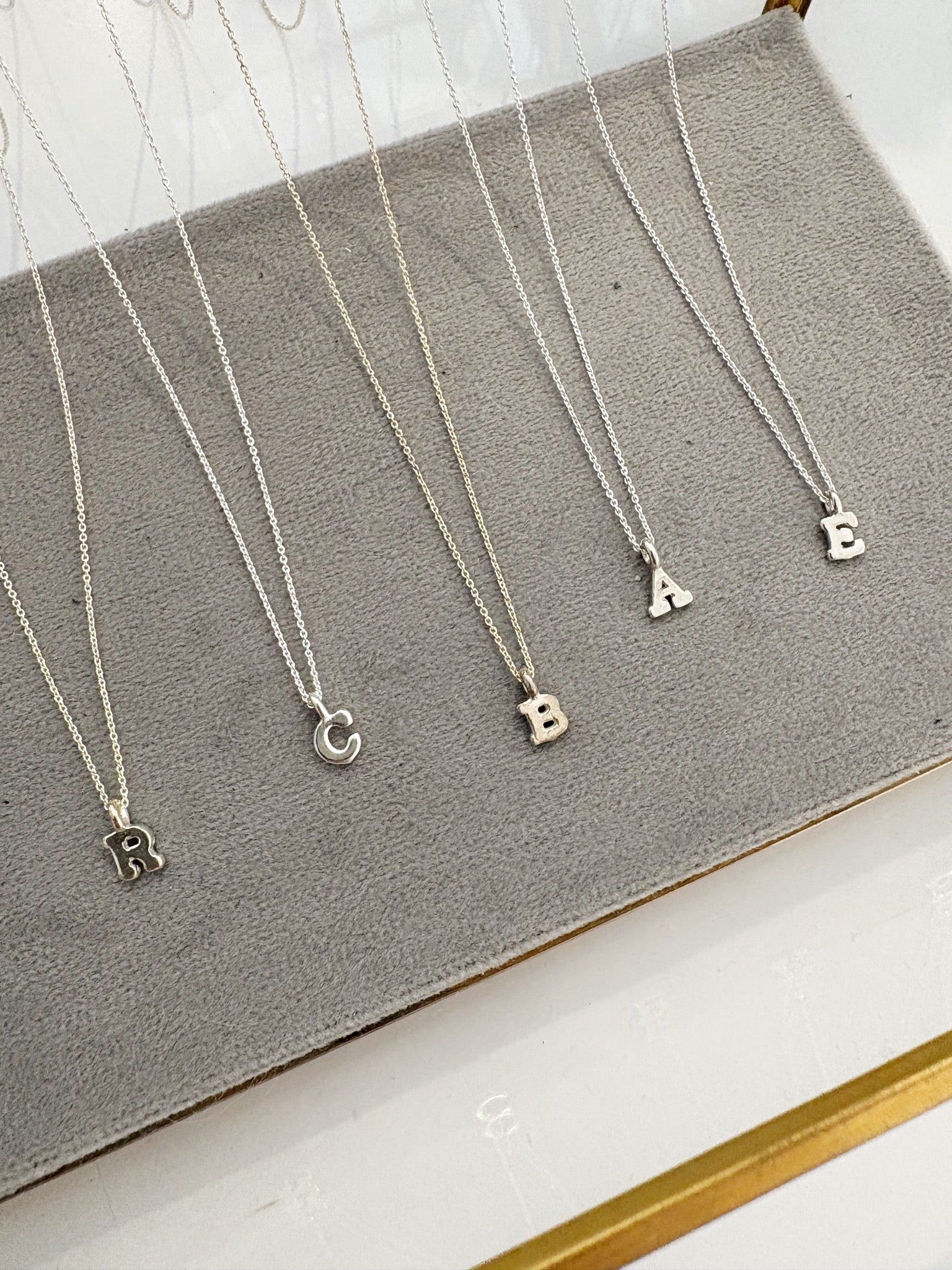 Initial Necklace {Silver}