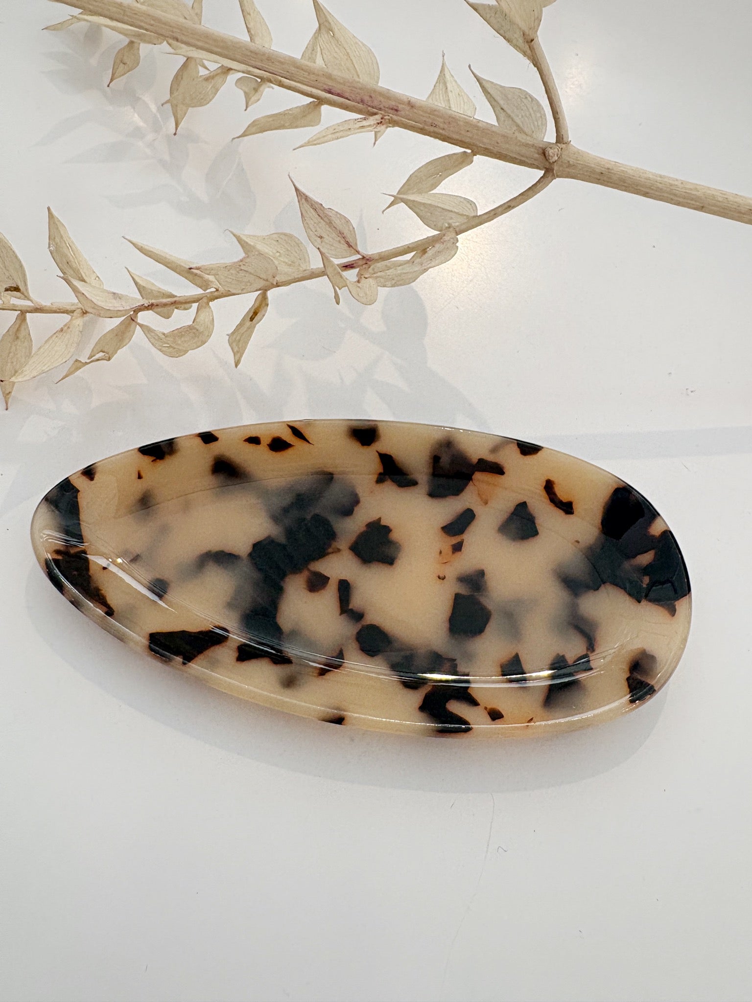 Oval Ring Dish {Light Tortoise}