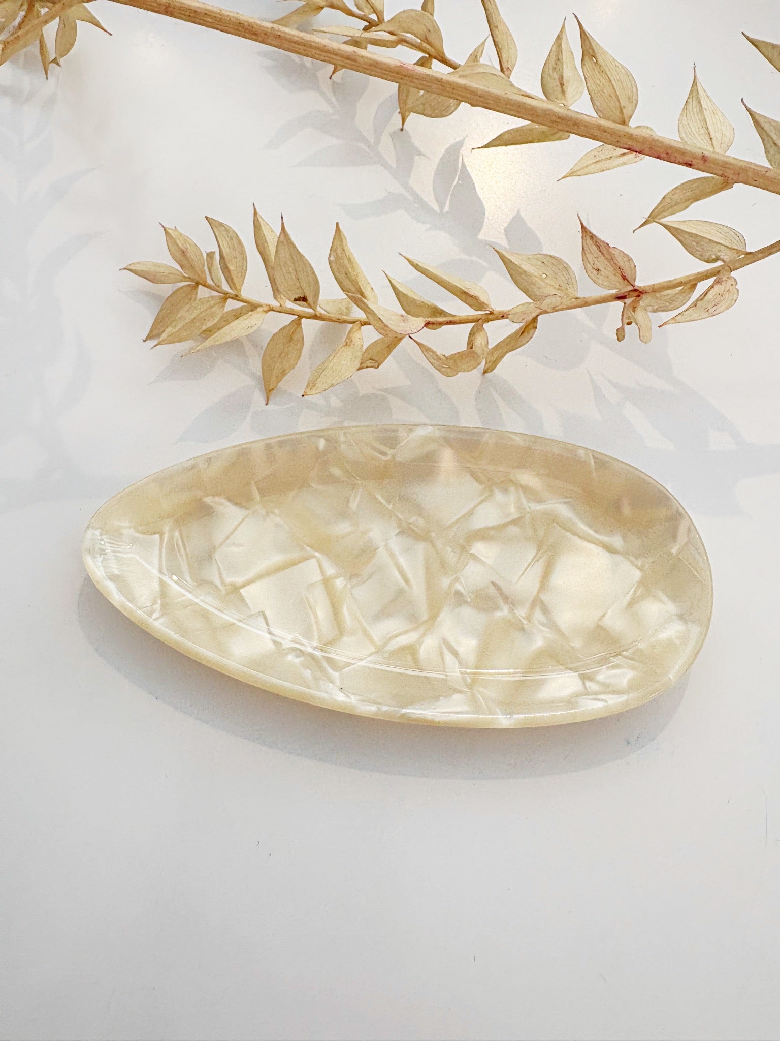 Oval Ring Dish {Pearl}