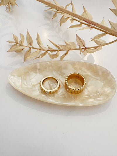 Oval Ring Dish {Pearl}