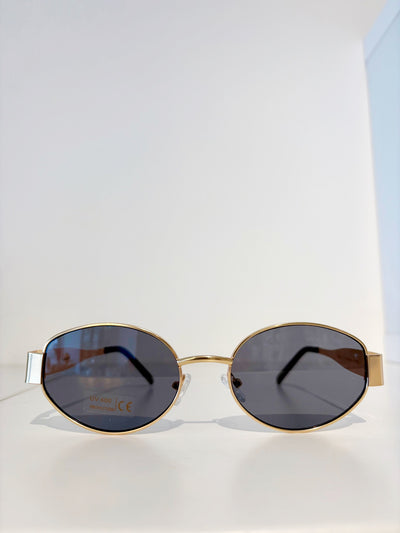 Siena Sunglasses {Matte Gold/Black}