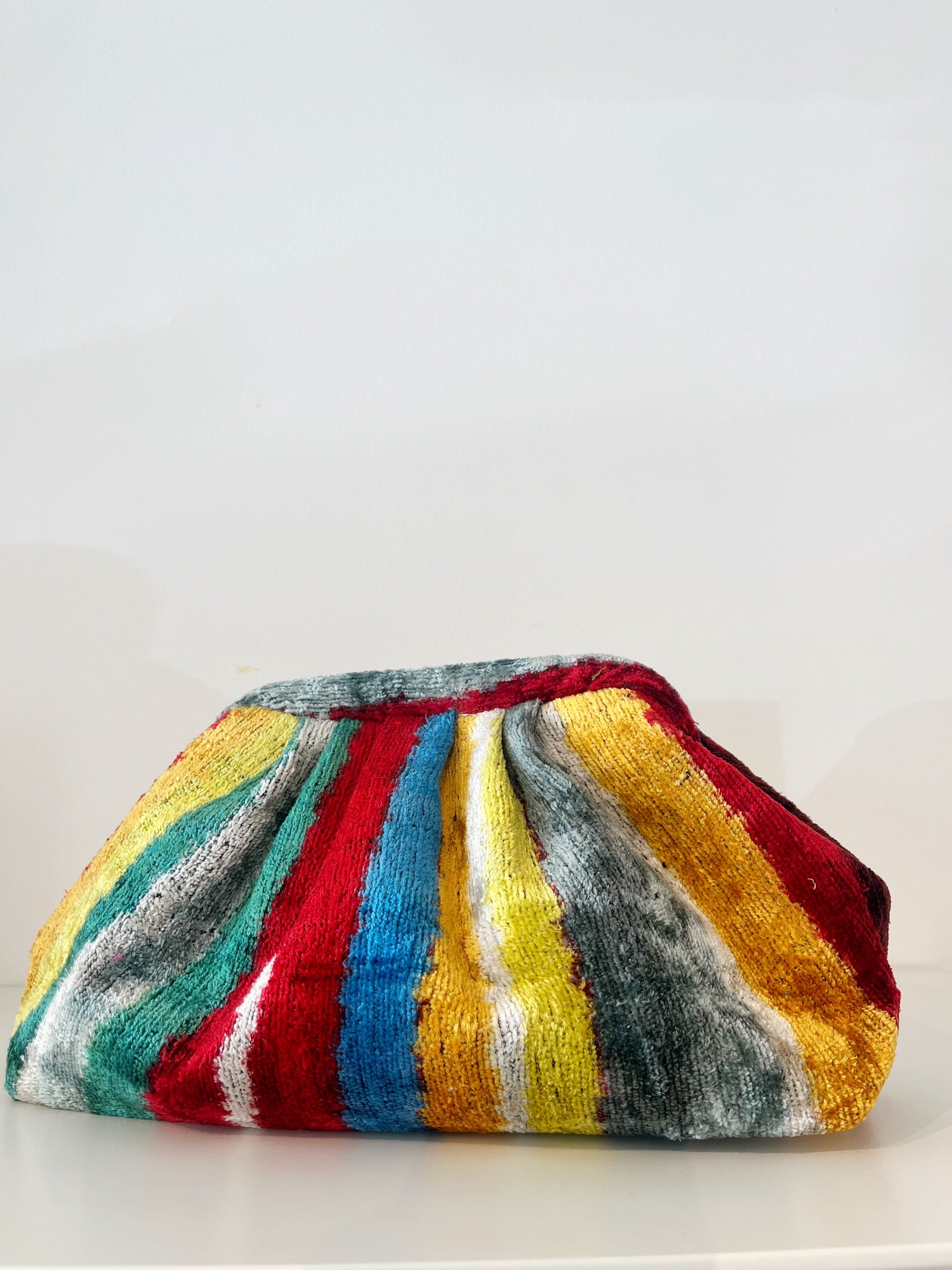 Silk Velvet Clutch {Swirl Color Pop}