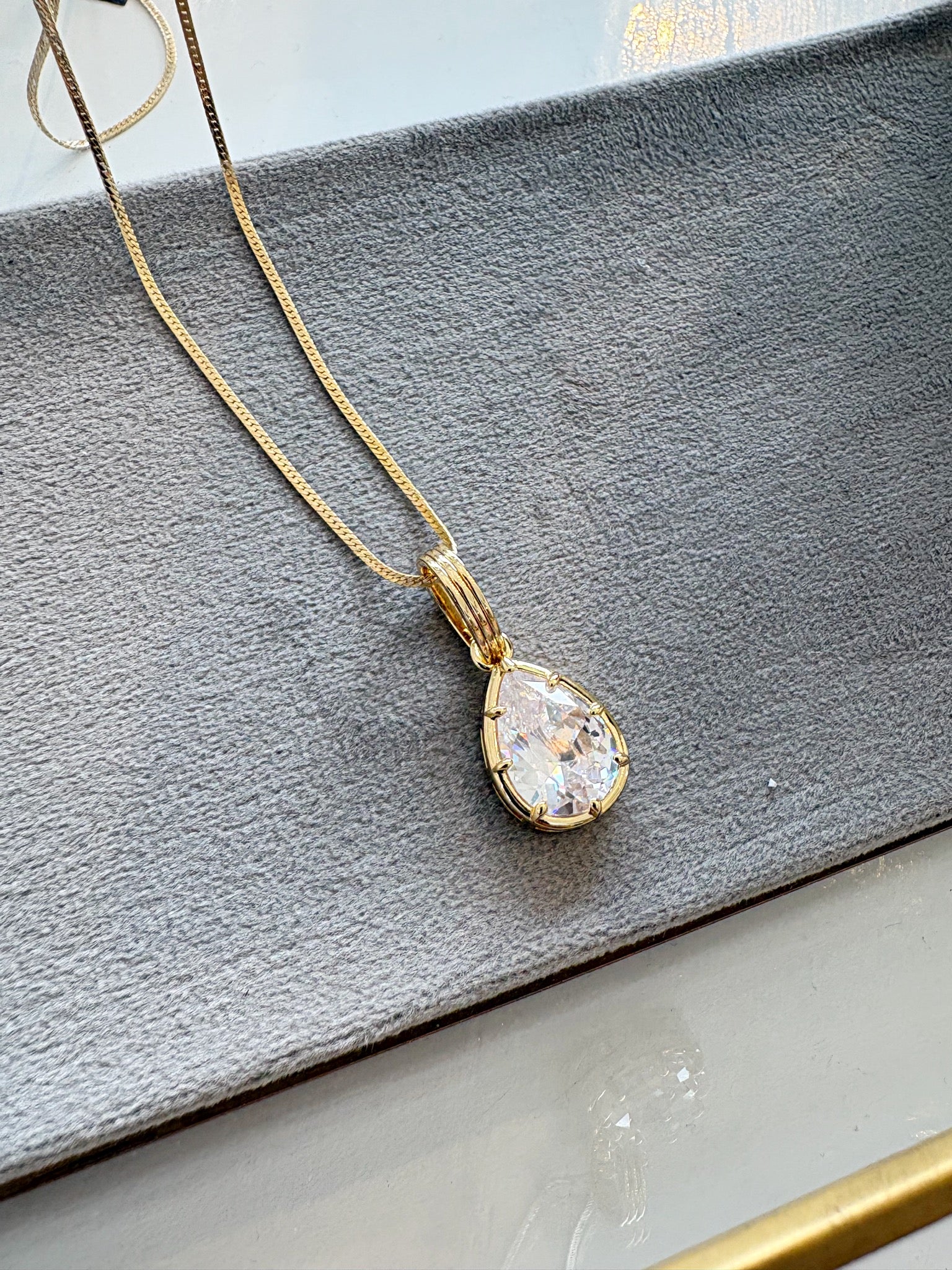 Vera Charm on Josephine Chain Necklace {Gold}