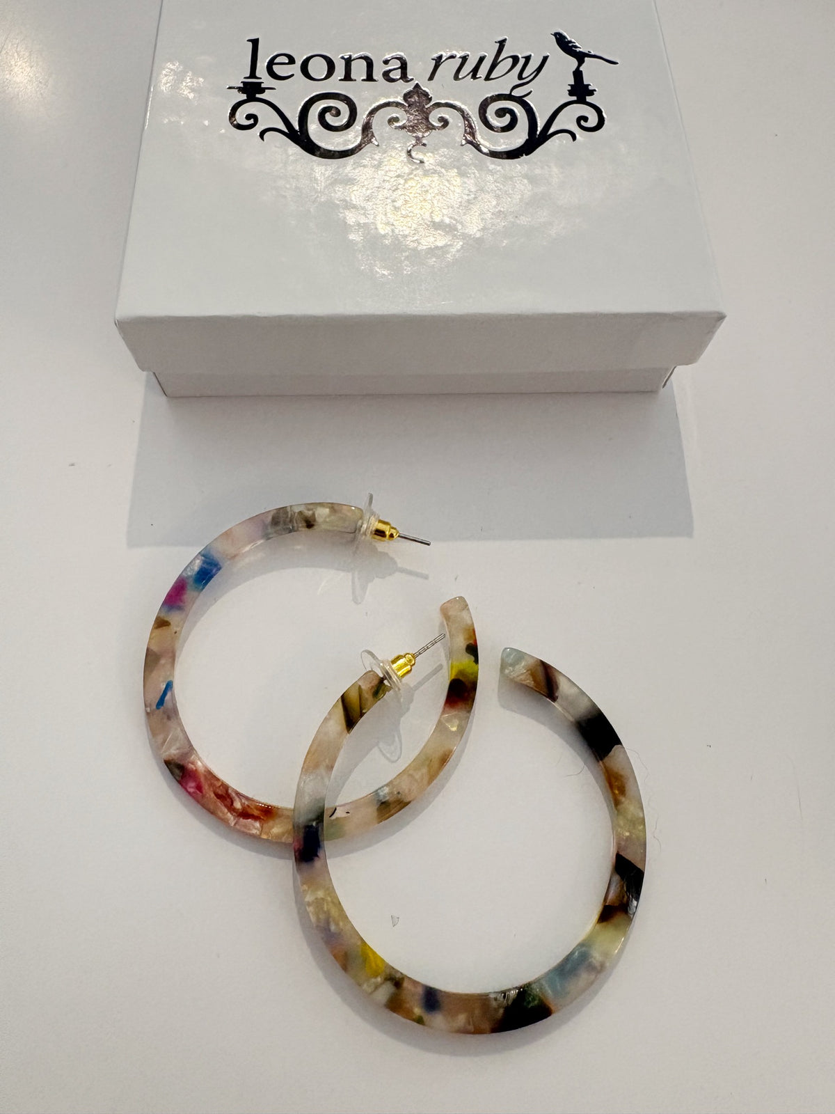 2" Acrylic Post Hoops {Multi}