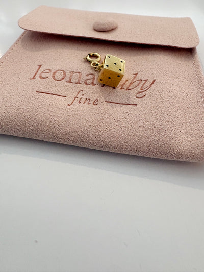 Dice Charm {14kt/Estate}