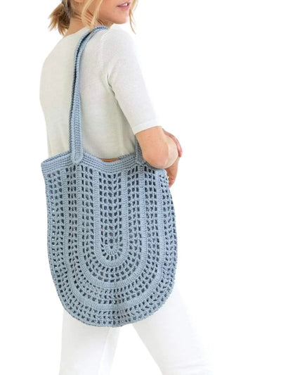 Souk Crochet Tote {Denim}