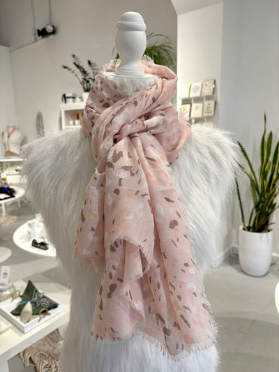 Terazzo Print Scarf {Light Taupe}