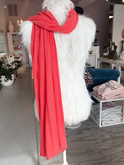 Cashmere & Merino Scarf {Coral}