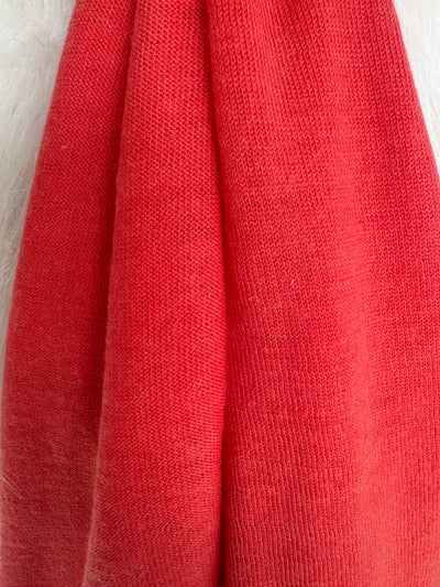 Cashmere & Merino Scarf {Coral}