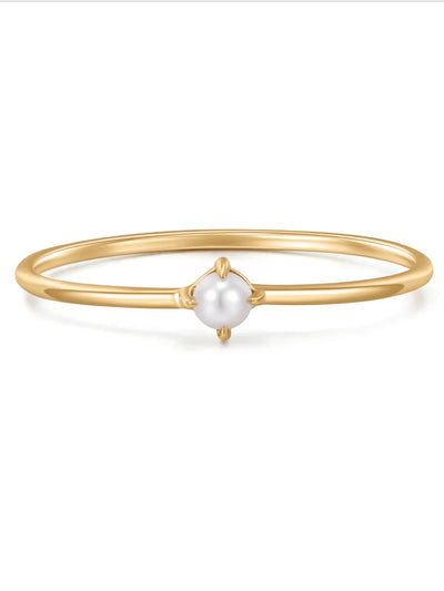 Fantasia Pearl Stacker Ring {14kt}