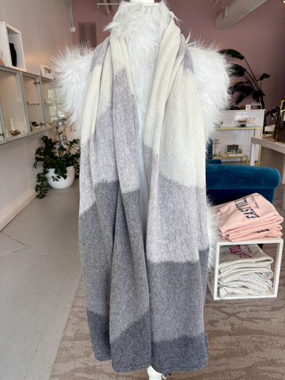 Three-Tone Cashmere Blend Scarf