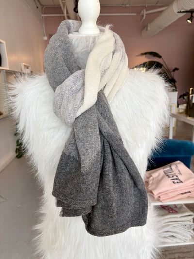 Three-Tone Cashmere Blend Scarf