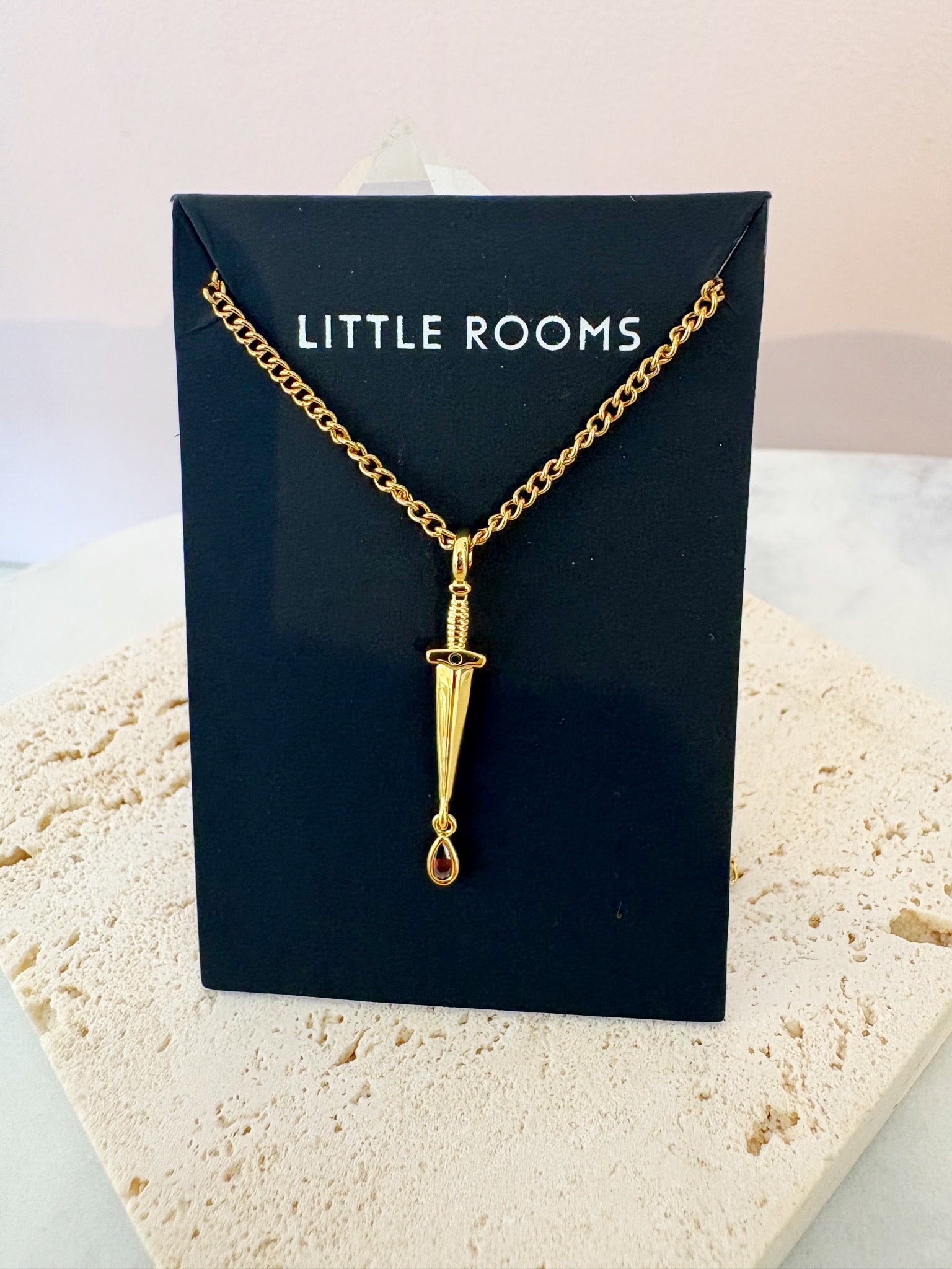 Dagger Necklace {Gold}