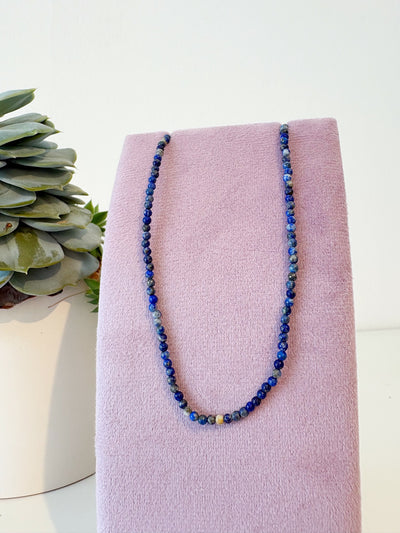 Micro Gem Chain Necklaces {Gold}