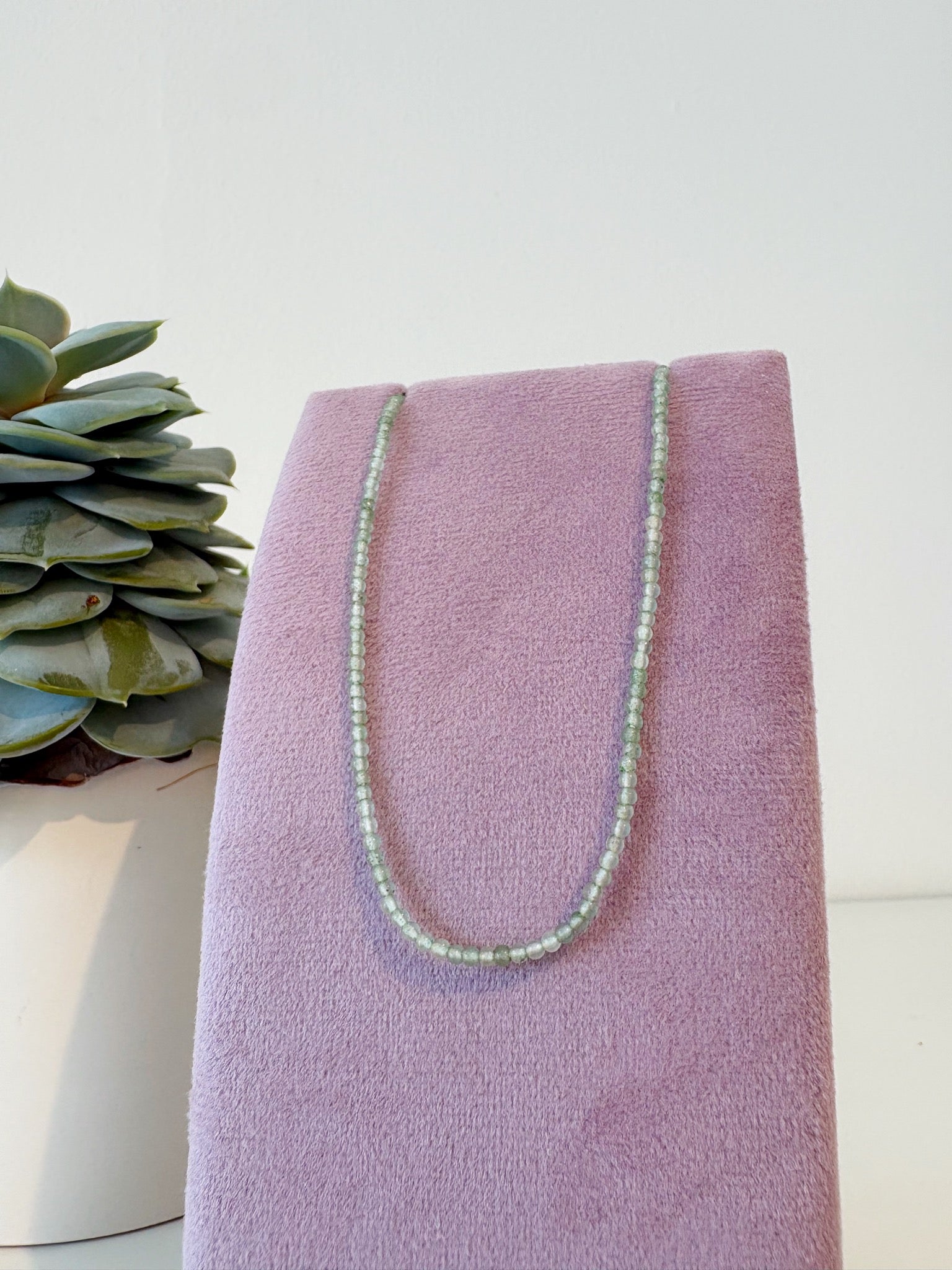 Micro Gem Chain Necklaces {Gold}