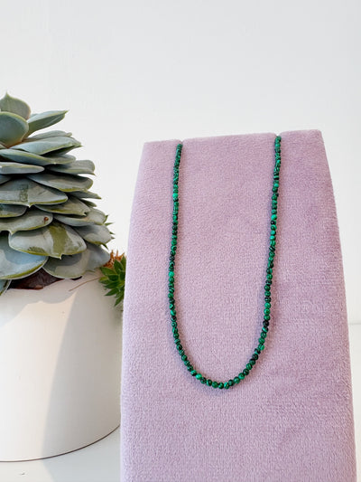 Micro Gem Chain Necklaces {Gold}