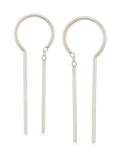 Large Sway Earrings {Silver}