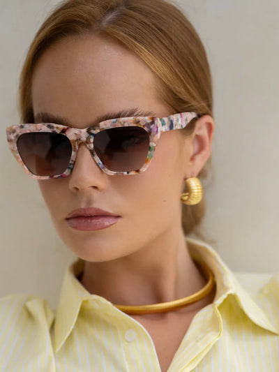Gia Acetate Cateye Sunglasses {Pink Pearl}