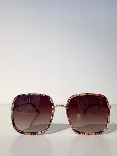 Cosmo Acetate Square Sunglasses {Rose Tortoise}