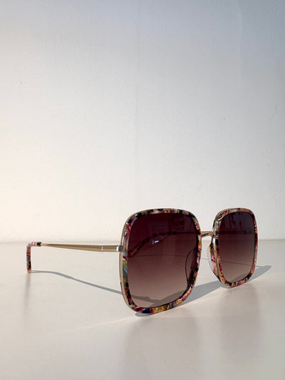 Cosmo Acetate Square Sunglasses {Rose Tortoise}