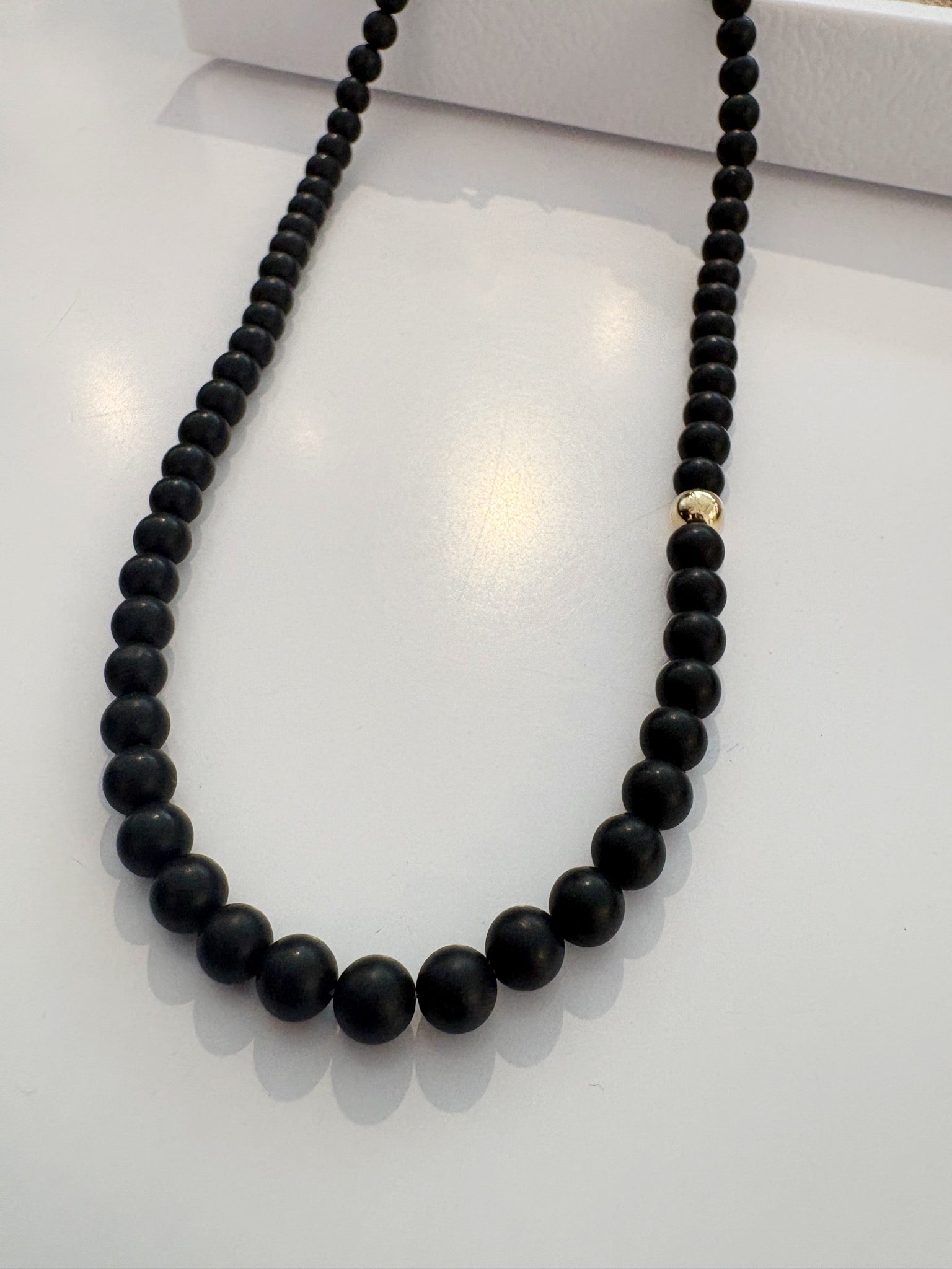 Zenobia Beaded Necklace {Gold}
