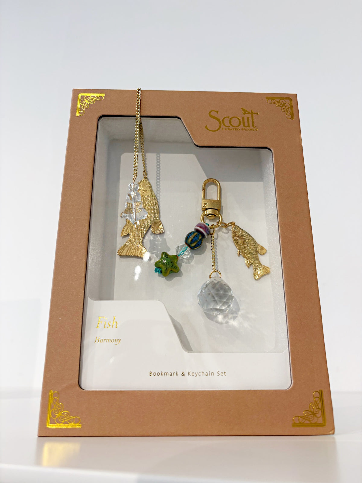 Bookmark and Keychain Set {Fish/Harmony}